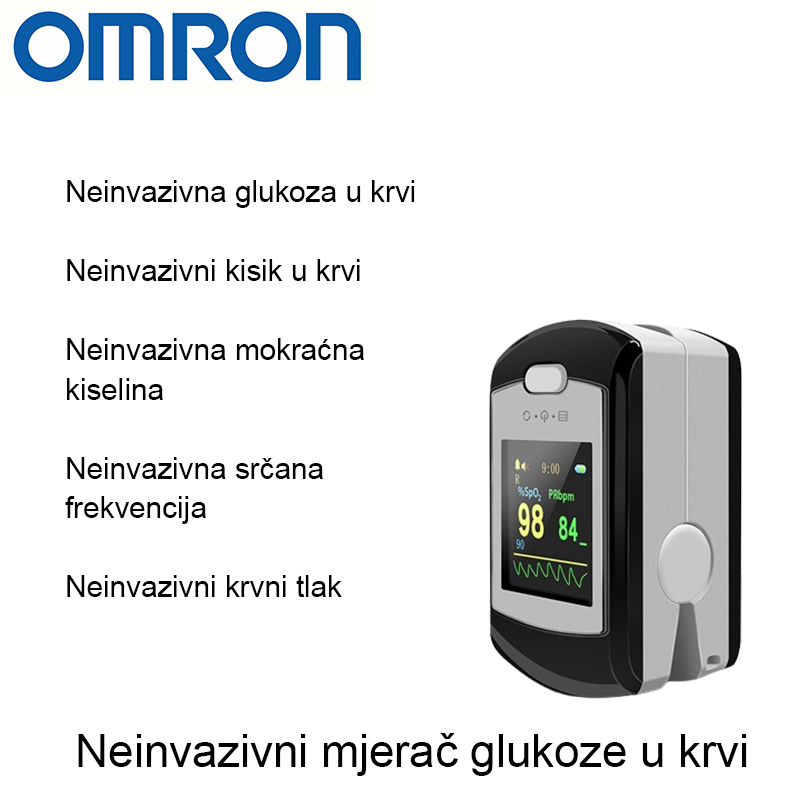 T02 (glucemia no invasiva + oxígeno en sangre no invasiva + ácido úrico no invasivo + frecuencia cardiaca no invaziva + tensión arterial no invasiva)