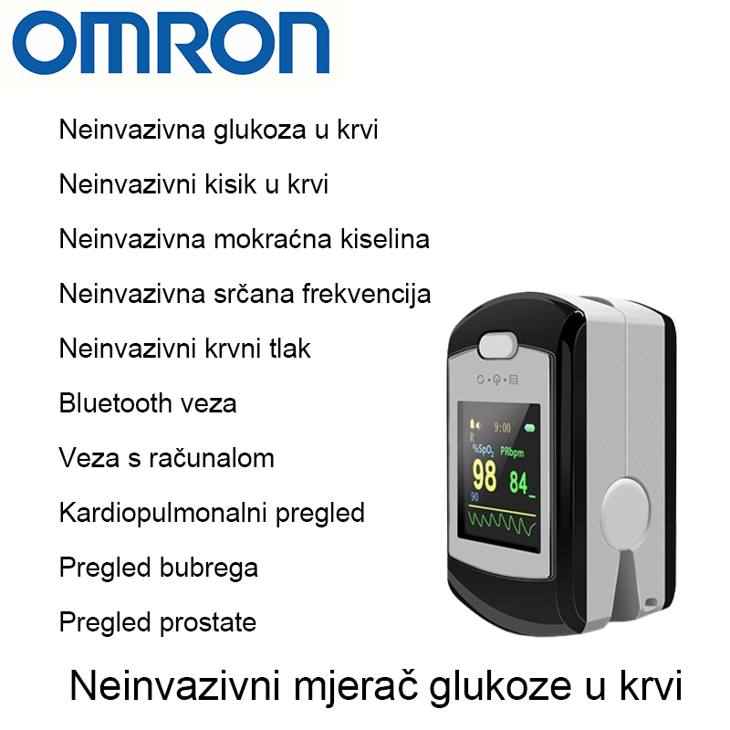 T04（Neinvazivna glukoza u krvi+Neinvazivna kontrola kisika u krvi+Neinvazivna mokraćna kiselina+Neinvazivna otkucaja srca+Neinvazivni krvni tlak+Kardiopulmonalni pregled+Pregled bubrega+Pregled prostate+Bluetooth veza+Uputnica za računalo）.