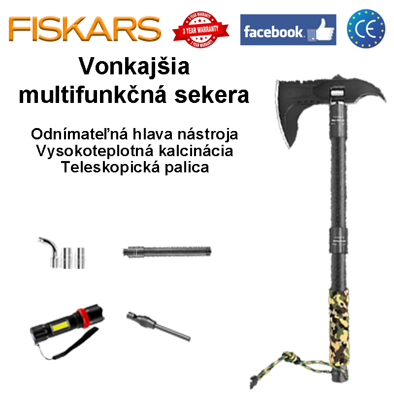 [Pagrindinė versija] Nuimamas strypas + didelis veržlių rinkinys + uždegimo magnio juostelė + žibintuvėlis