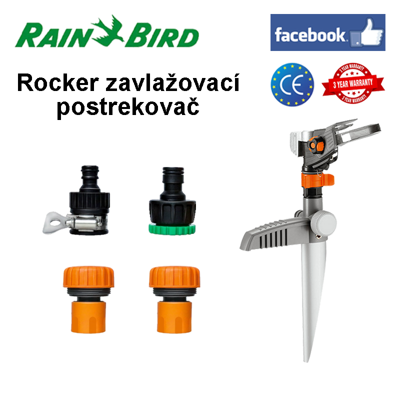 [Základná verzia] Rocker zavlažovacia hlavica + 4 rôzne konektory