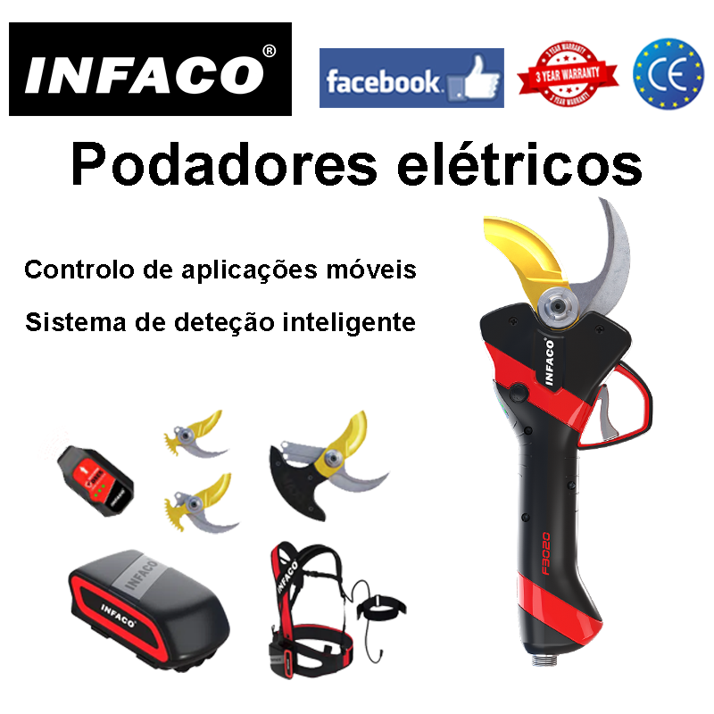 [Aparador elétrico Infaco F3020M] 1000W + bateria * 1 + pacote de acessórios