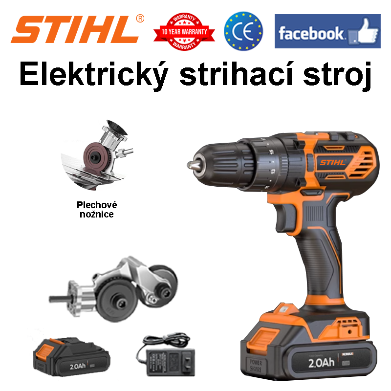 Elektrické nožnice na plech STIHL+akumulátor*1+nabíjačka*1