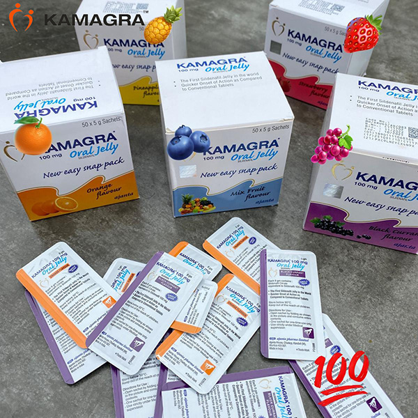 Kamagra geriamasis gelis [atsiskaitymas grynaisiais pristatymo metu, nemokamas pristatymas į namus, diskretiškas ir konfidencialus pristatymas klientui] - 1 dėžutė Kamagra geriamojo gelio [100 mg × 50 pakelių] tik už 54 € - Visų skonių mišinys.