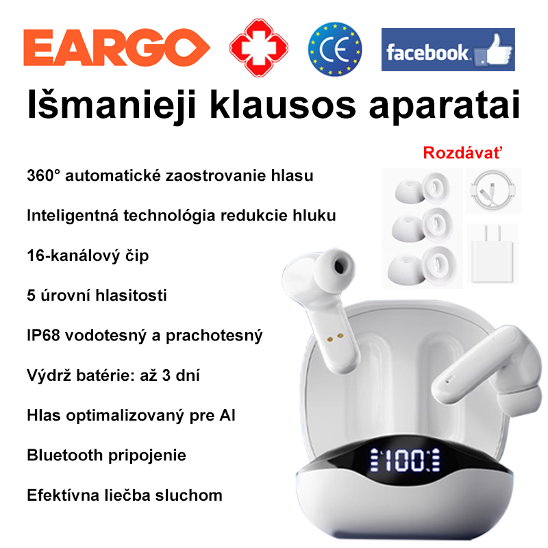 (3 dni ultra dlhej výdrže batérie) 16-kanálový čip + 5-úrovňové nastavenie hlasitosti + IP68 vodotesný a prachotesný + 360° automatické zaostrovanie hlasu + pripojenie mobilného telefónu + inteligentná technológia redukcie šumu + inteligentná optimalizácia hlasu