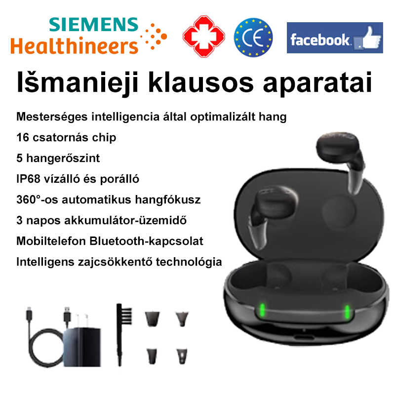 (3 nap ultrahosszú akkumulátor-üzemidő) 16 csatornás chip + 5 szintű hangerőszabályozás + IP68 víz- és porálló + 360°-os autofókusz + mobiltelefon-kapcsolat + intelligens zajcsökkentő technológia + intelligens hangoptimalizálás