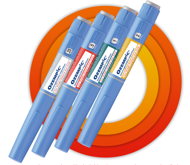 (Iniezione) Ozempic*1 (4 unità per scatola), da 1 a 4 settimane, 0,25 mg (perdita di peso di circa l'8,5%)